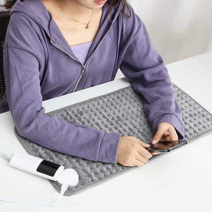 Electric Heating Blanket Thermal Pads Warmer 9 Levels Heated Mat Soft&Safe Winter Body Back Leg Warmer Pads Home Use  60*30cm