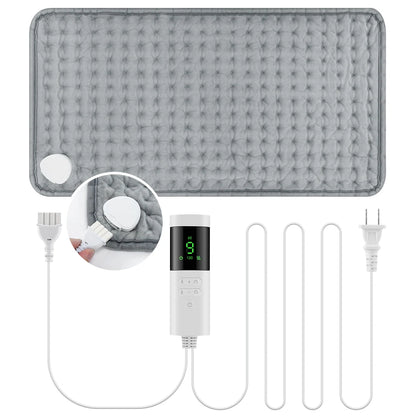 Electric Heating Blanket Thermal Pads Warmer 9 Levels Heated Mat Soft&Safe Winter Body Back Leg Warmer Pads Home Use  60*30cm