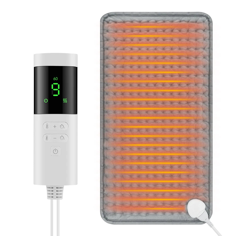 Electric Heating Blanket Thermal Pads Warmer 9 Levels Heated Mat Soft&Safe Winter Body Back Leg Warmer Pads Home Use  60*30cm