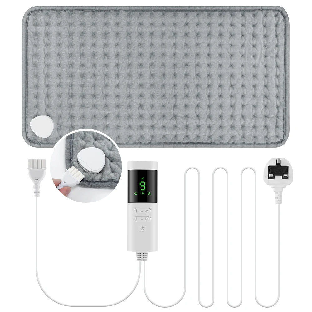 Electric Heating Blanket Thermal Pads Warmer 9 Levels Heated Mat Soft&Safe Winter Body Back Leg Warmer Pads Home Use  60*30cm